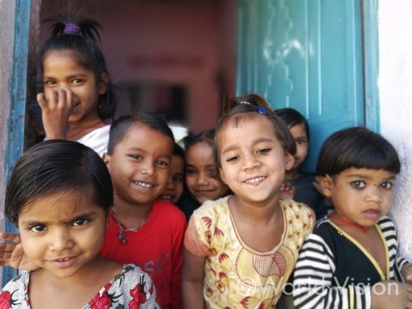 インド中部の支援地域に住む子どもたち