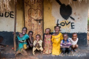 ウガンダの支援地の子どもたち