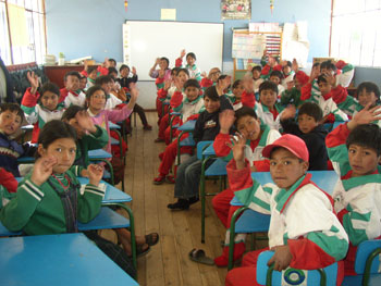 エクアドルの支援地域の子どもたち