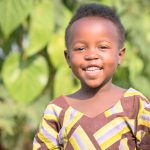 支援によってご飯が食べられるようになり元気になったルワンダのクララちゃん（4歳）