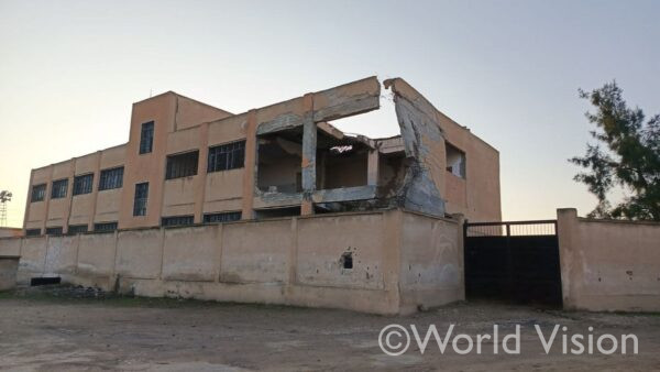 現在の校舎の状況（シリア北央部）
