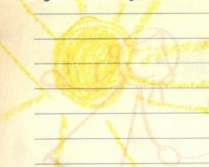 モンゴルのチャイルドが描いた太陽